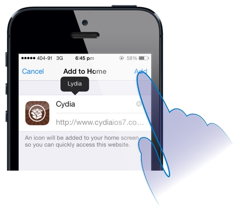 A Cydia telepítése Jailbreak nélkül