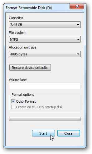 create bootable usb win 7