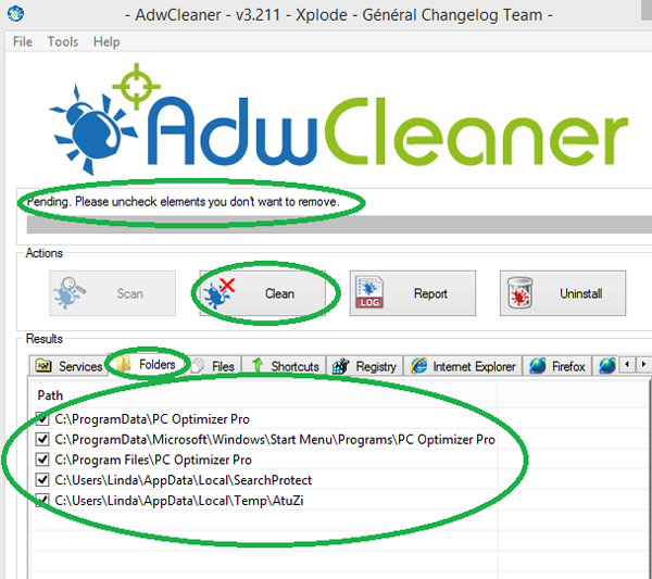 Using AdwCleaner - Remove Ask Toolbar