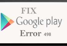 Fix Google Play error 498