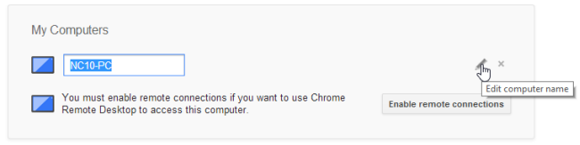 setup remote access chrome