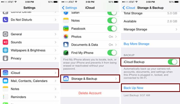 Backup of your iOS Device