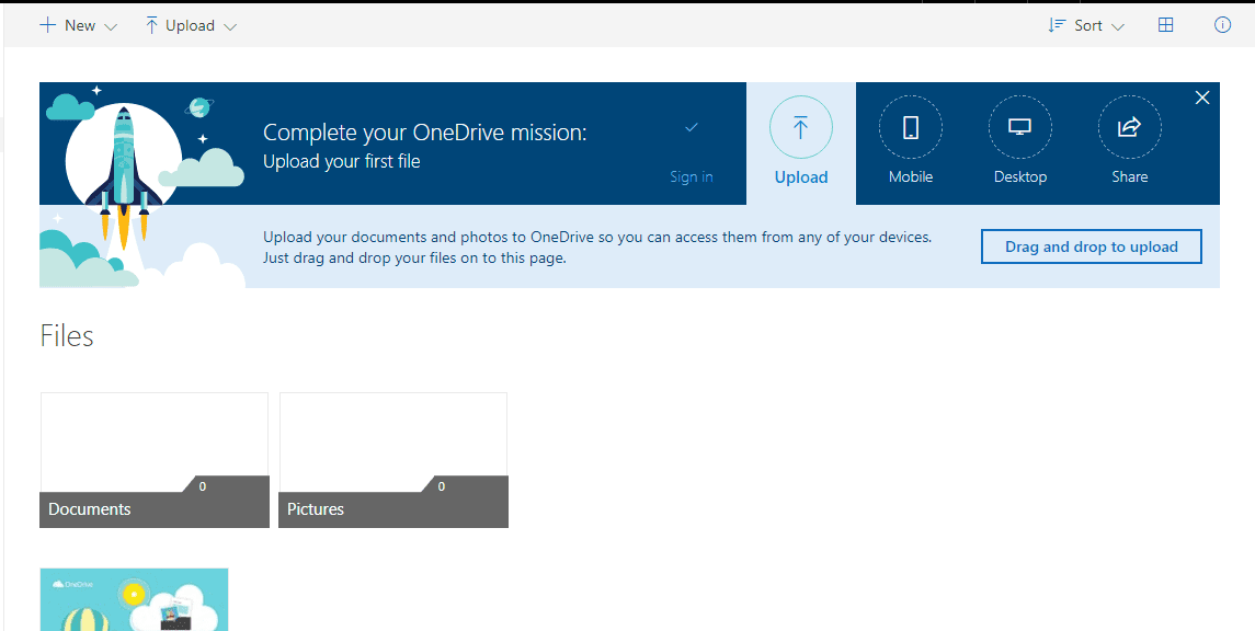 Using OneDrive