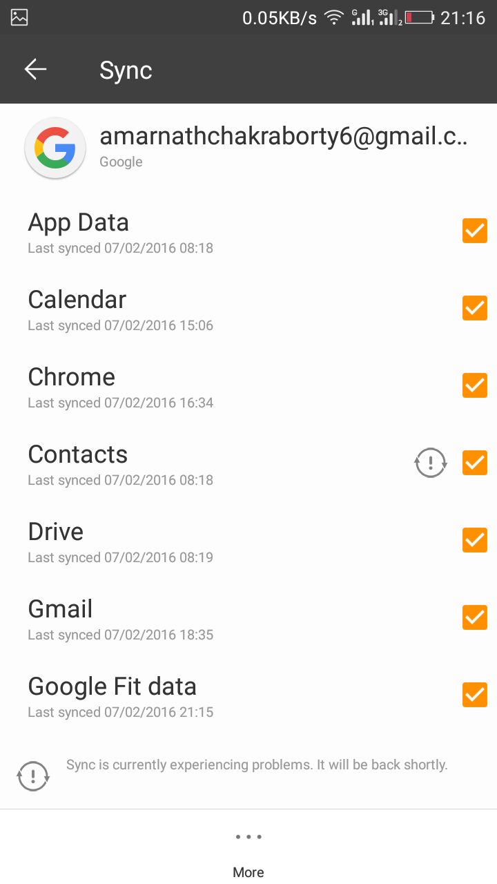 Sync Contacts With Google Gmail Account