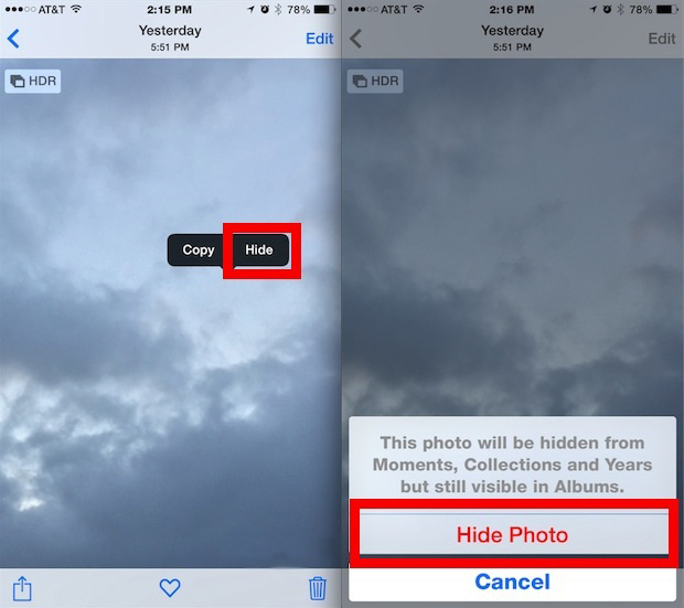 How To Hide Photos