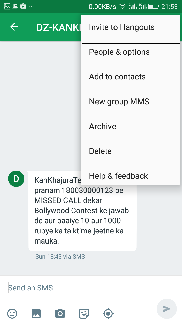 How To Block Spam Messages In Android Using Hangouts - 70