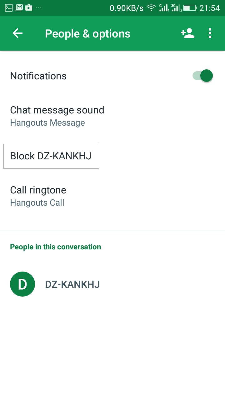 How To Block Spam Messages In Android Using Hangouts - 86