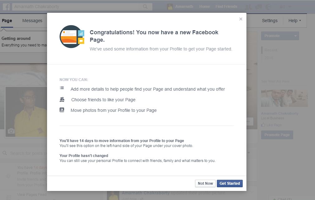 How To Convert Facebook Profile Into A Page - 16