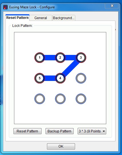 Ställ in Android Like Pattern Lock på PC