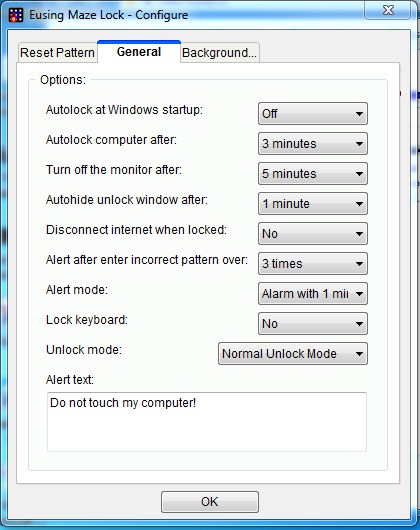 Android Like Pattern Lock trên PC 