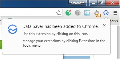 A Chrome Data Saver bővítménye