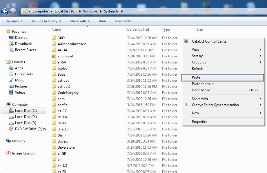 paste this file in the default system folder