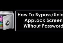 How To Bypass or Unlock AppLock Screen Without Password