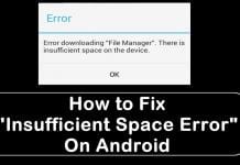 How to Fix "Insufficient Space Downloading Error" On Android