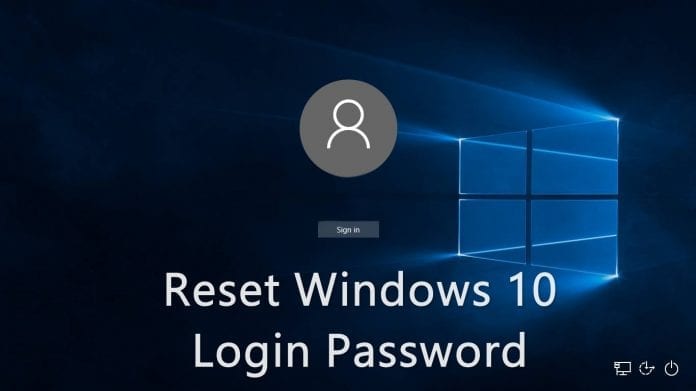Reset Windows 10 Login Password