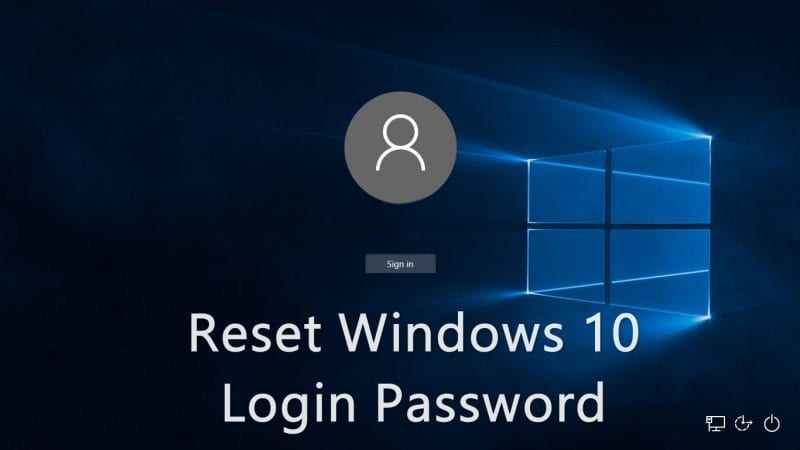 how to reset forgotten admin password windows 10