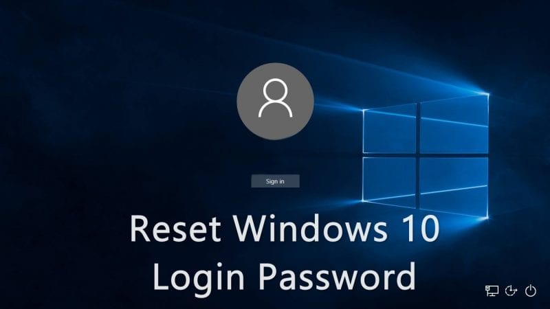 how to reset windows 10 local account password if forgotten