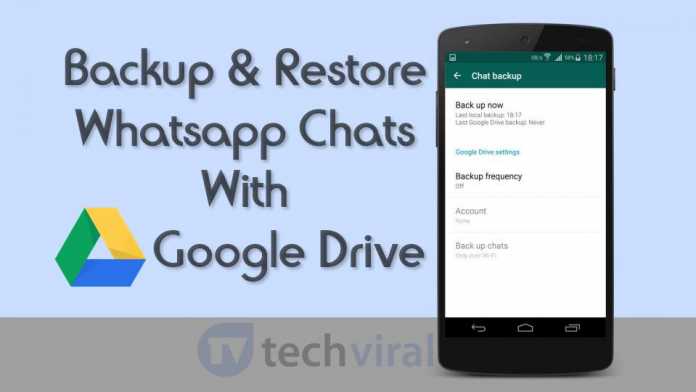 How To Backup & Restore Whatsapp Chats With Google Drive
