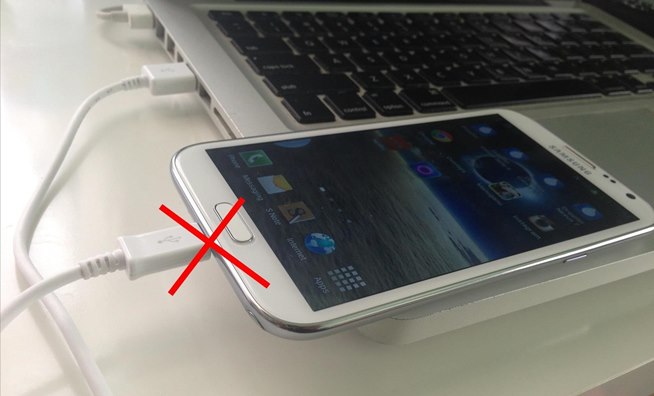 Never charge your phone from a PC or Laptop