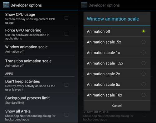 Reduce Battery Consumption By Altering Animation Effects