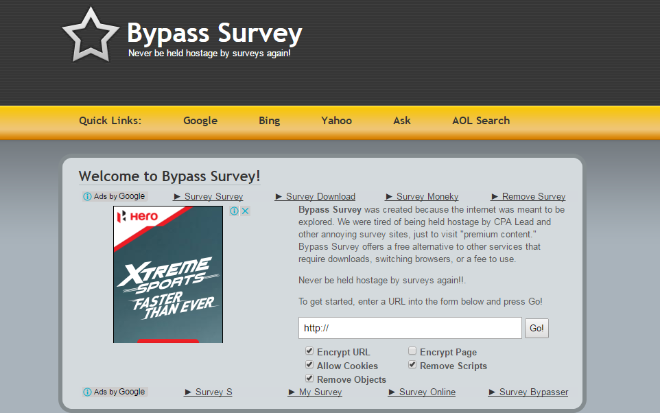 survey human verification bypass