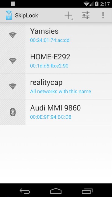   Odemkněte zařízení Android pomocí domácí Wifi