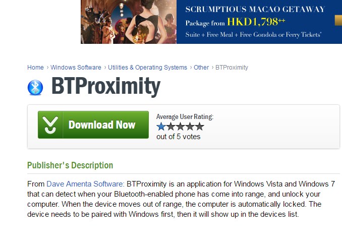 Program BtProximity