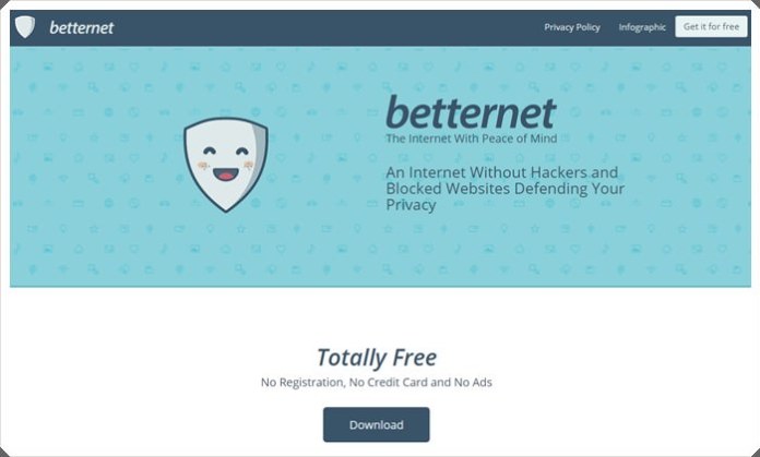VPN miễn phí không giới hạn – Betternet