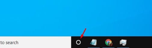 right-click on the Cortana button