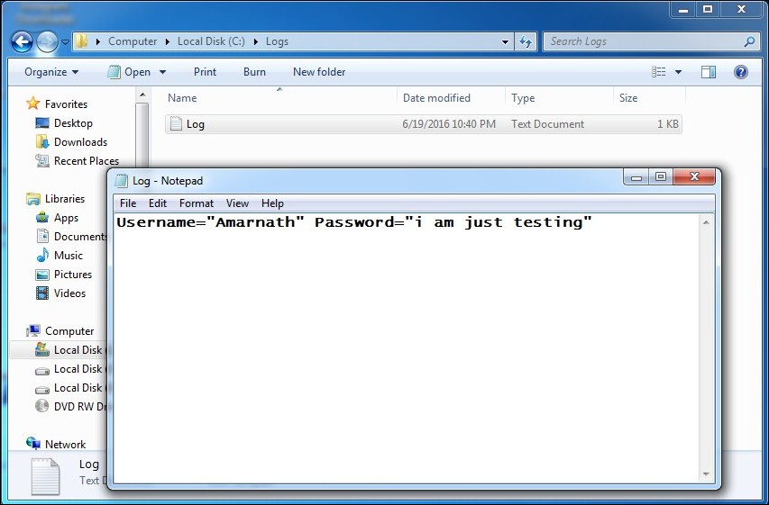 basic notepad antivirus code