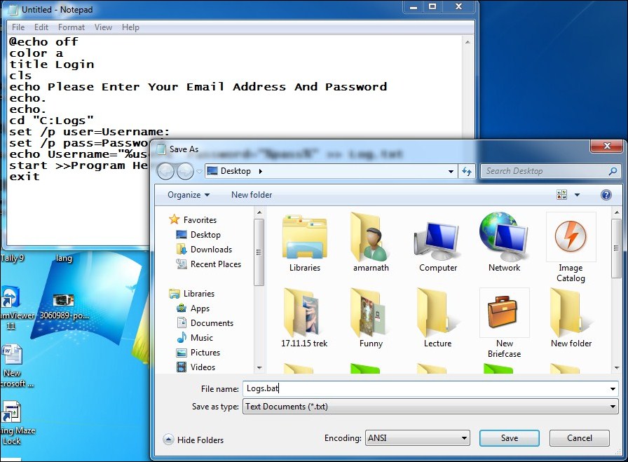 Creating Keylogger With Notepad