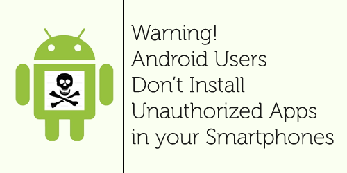 Don’t Install Unauthorized Apps