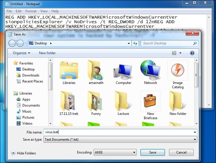 How To Create a Virus That Disable All Hard Disks