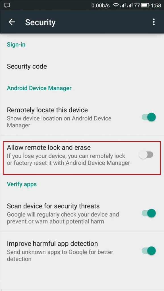 How To Remotely Delete All Data from your Lost Android Device - 6