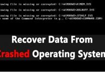 Recover Data From Crashed Operating System