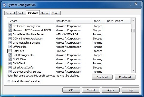 Deaktivering Af Mistænkelige Tjenester I Task Manager