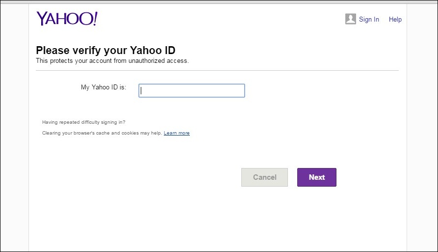 Checking Validation Of Yahoo Email Account