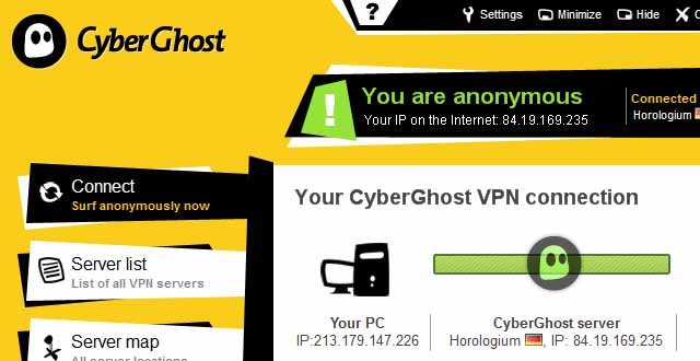 cyberghost secure vpn for pc