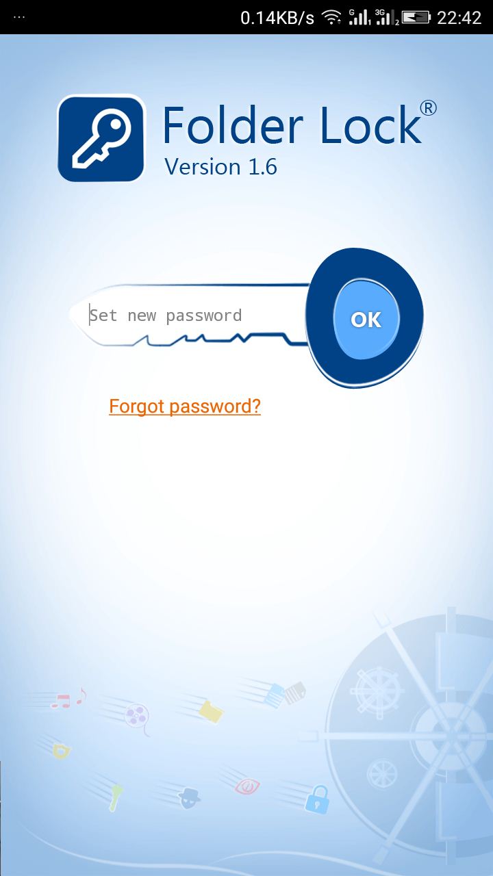 how to create a password protected folder on android