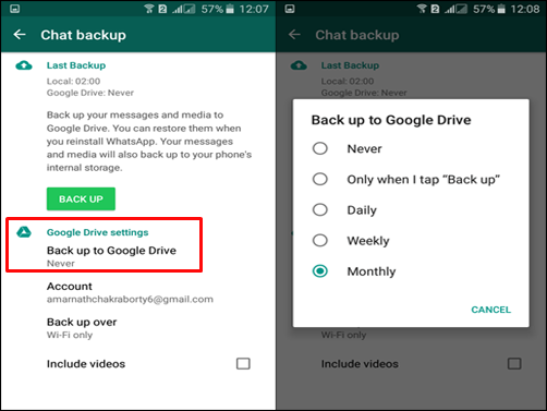 Udržujte data WhatsApp v bezpečí s Diskem Google