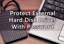 Protect External Hard Disk Drives With Password