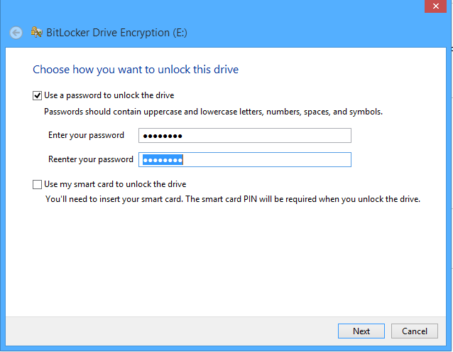 Sikre din eksterne harddisk med BitLocker