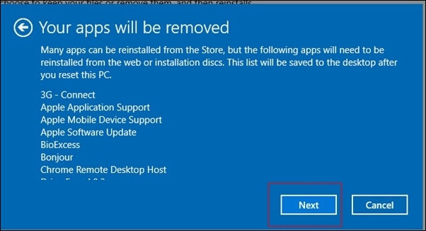 reset windows 10 settings to default