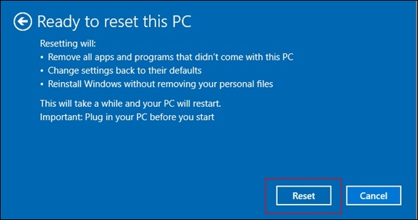 Đặt lại Windows 10 về cài đặt gốc mặc định