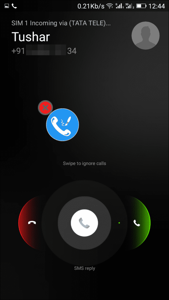 Tap on the Dialer button to start saving the notes