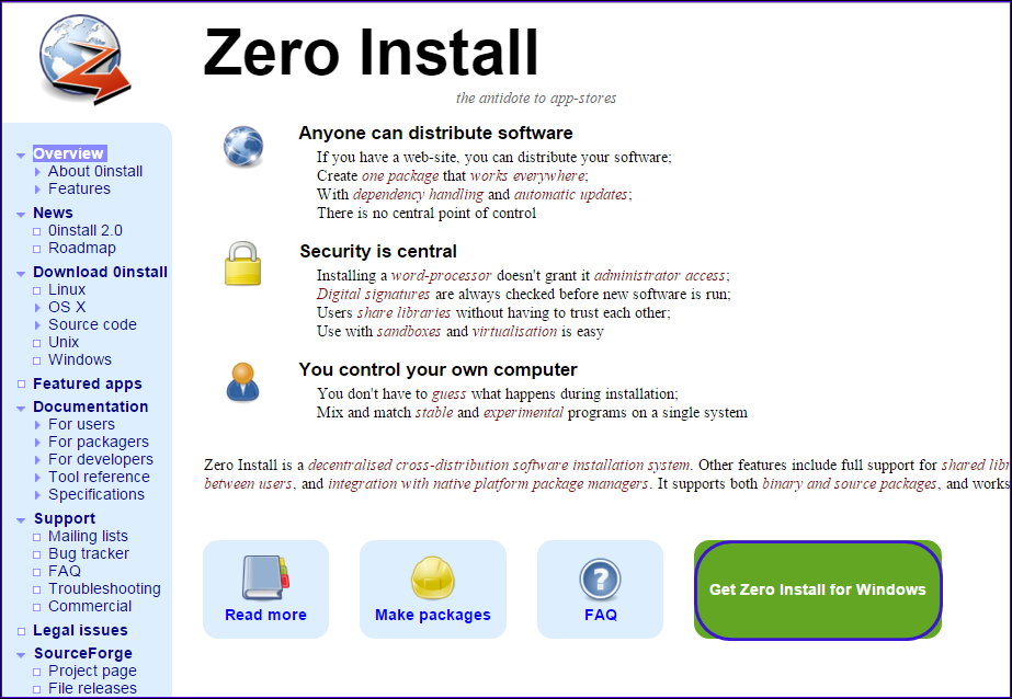 instal Zero Install 2.25.3 free