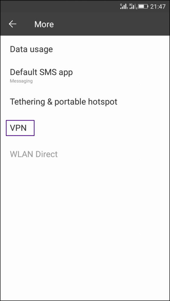 Configurar VPN en su Android manualmente