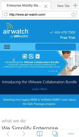 prohlížeč airwatch