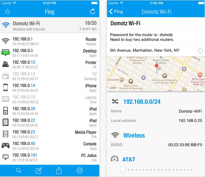 Fing Network Tools for ipod instal