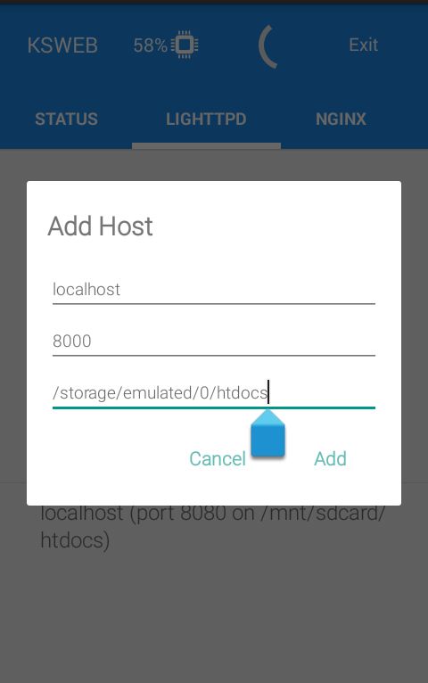 local webserver on android4